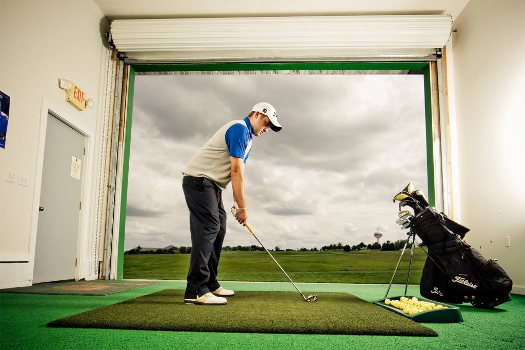 indoor golf driving range