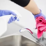 Hard water stains are best removed using acidic cleansers
